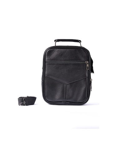 Mft Leather Hakiki Deri Erkek El Çantası Dora 188 Siyah