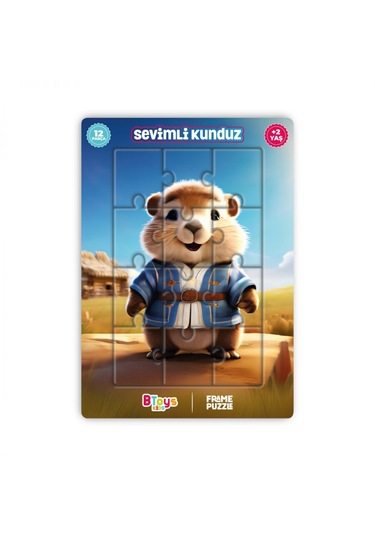 Btoys 5 Adet Lisanslı 12 Parça Can Serisi Puzzle Karışık