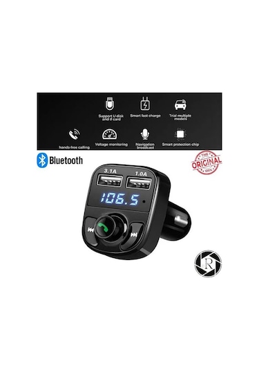 Araç Usb Mp3 Sd Kart Çakmaklık Girişli Oto Müzik Çalar Kiti Kablosuz Çakmak Girişi Carx8