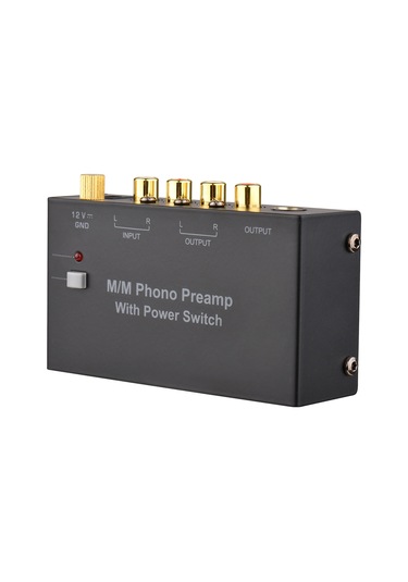 Ranyeek Kompakt Platine Sinyal Güçlendirici - Rca Ve 1/4" Çıkışlı, Metal Gövde, 35db Kazançlı Phono Preamp Eu Plug