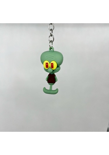 Squidward Silikon Bileklikli Anahtarlık/çanta Süsü