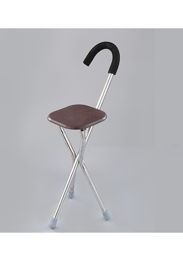 Dolıty Katlanır Baston Koltuk Rahat Kolu 34 Inç Kare-kahverengi