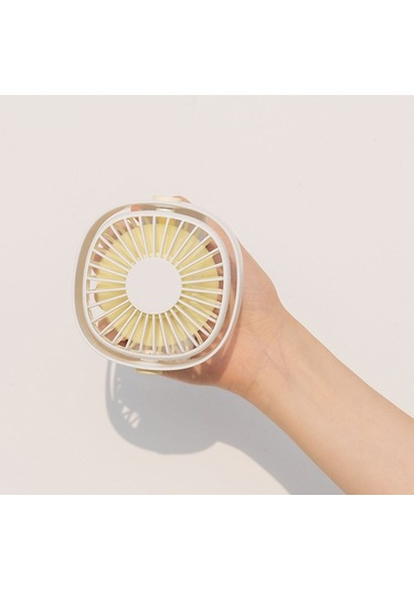 El Masaüstü Açık Öğrenci Sessiz Usb Mini Fan Pembe