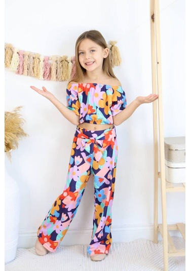 Carmen Yaka Madonna Desenli İspanyol Takım Çiçek Festivali Çok Renkli