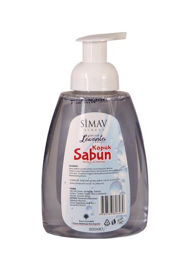 Simav Termal Sulu Lavanta Özlü Köpük Sabun 5 L + 500 ML