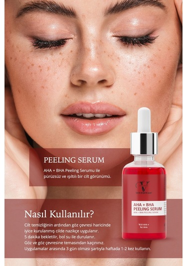 Vitanova Aha-Bha Peeling Serum 30 ML + Anti-Dark Spot Serum 30 ML + Vitamin C serum 30 ML + Leke Karşıtı Güneş Kremi SPF50+ 50 ML