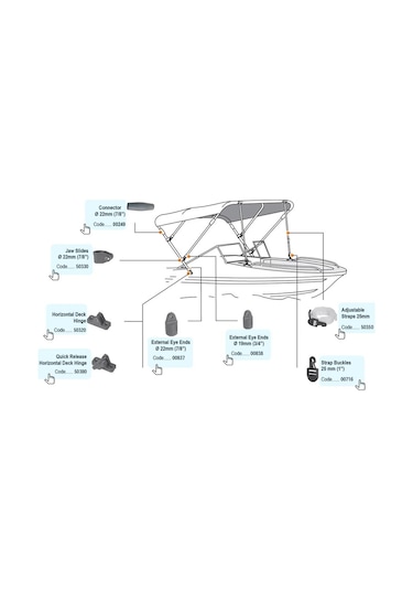 Tente Bağlanti Parçasi O 22  MM
