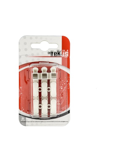 Tek-iş Yaylı Basmalı Klemens 3 X 0.50-2.5 Mm 3 Adet