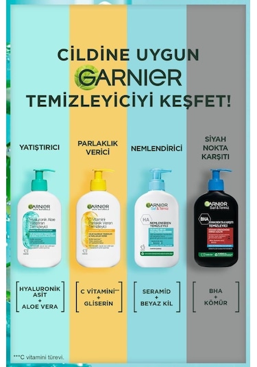 Garnier Hyaluronik Aloe Nemlendiren ve Yatıştıran Temizleyici 250 ML