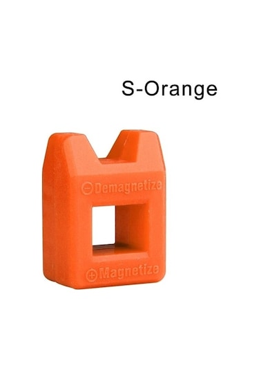 S Turuncu Yüksek Kaliteli Magnetizer Demagnetizer Aracı Tornavida Manyetik Toplama Aracı Tornavida El Aracı Hızlı Mıknatıslama Makinesi 1 Adet 9218