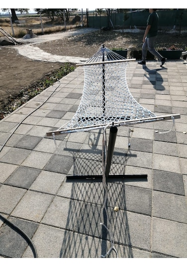 Abronyahediye Metal Hamak Ayağı Metal Hamak Demiri Siyah Renk Abronya Siyah