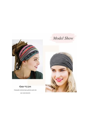 Ca Ic Kafa Bandı Leopar Saç Bandı Düğümlü Türban Kafa Bandı Esnek Büküm Saç Bandı Kadınlar Ve Kızlar İçin Çizgili Kumaş Kafa Bandı Çok Renkli