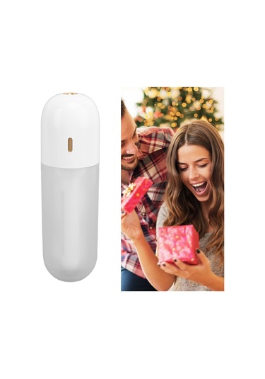 Xindoker Kabelloses Usb Nemlendirici, 800mah Pil, Akıllı Kuru Yanma Koruması, 100ml Tank, Modüler Tasarım, Beyaz Nano Buhar