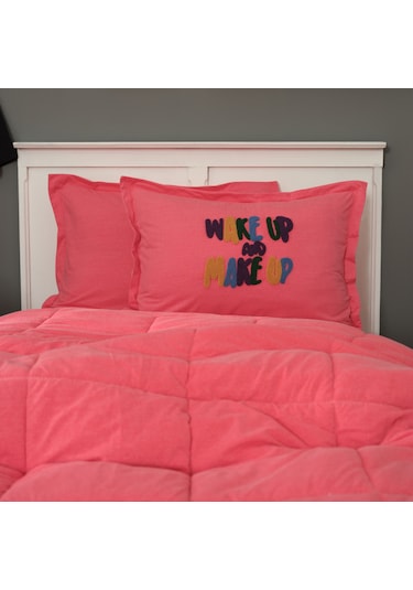 Karaca Home Motto Cotton Comfort Tek Kişilik Fuşya