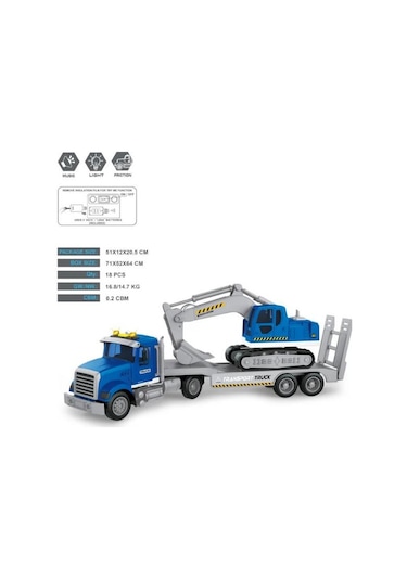 Ctoy Sesli Ve Işıklı Kepçe Taşıyıcı Tır - Py6811b