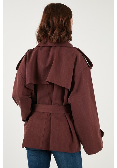 Lela Bayan Trençkot 6839609 Bordo Bordo