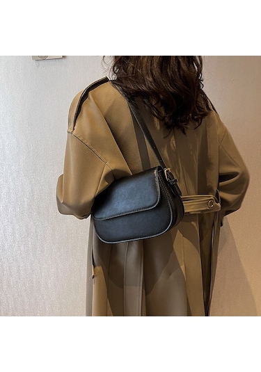 Moda Kadın Çapraz Askılı Çanta Küçük Kare Çanta-kahverengi 1 Çok Renkli