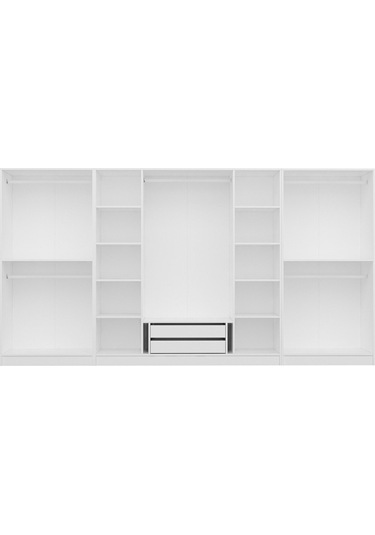 Kale 8 Kapaklı Aynalı 2ç Dolap - Pera Ceviz 210cm