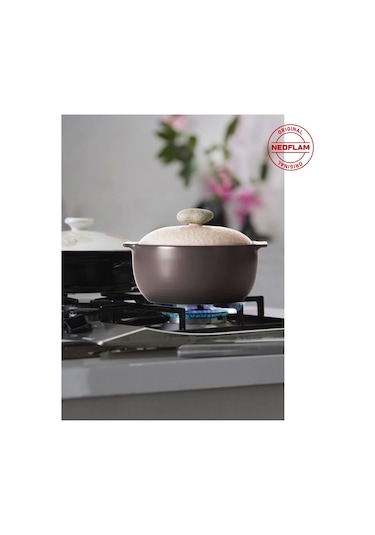 Neoflam Kızzel Tencere Seramık Kapaklı D-neof220crw 20 Cm 2lt