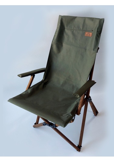 Joyfull Turtle Ahşap-kollu Katlanır Sandalye -koyu Yeşil Kılıfıf Koyu Yeşil