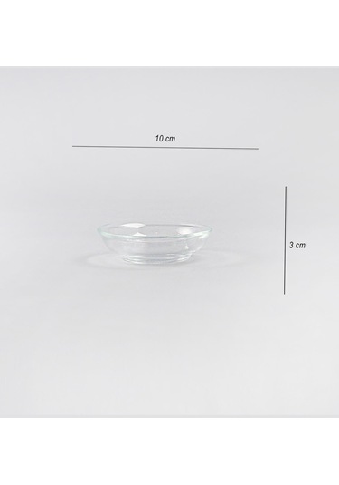 7 Parça Şeffaf Cam Servis Sunum Seti