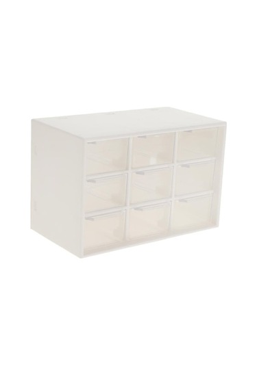 Trendooze Kutusu Katlı Izgara Eşyalar Düzenleyici Dolabı Depolama Depolama Çeşitli Çekmece Beyaz 9 3 - Pl