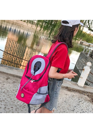 Jokmae Mavi Orta Boy Köpek Sırt Çantası