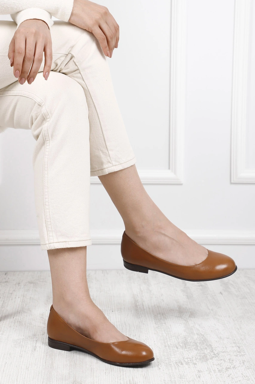 Gönderi R Kadın Taba Antik Hakiki Deri Babet Gdza13424164 Taba Antik