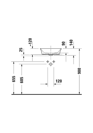 Duravit White Tulip Çanak Lavabo 43 Cm Lavabo Bataryası Xlarge