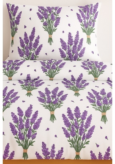 Çift Kişilik Desenli Nevresim + 2 Adet Kapaklı Yastık Kılıfı MÜRDÜM