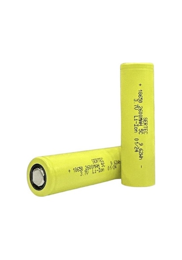 Sertec 18650 3.7v 2600 Mah 5c Li-ıon Şarjlı Pil-1 Adet