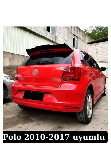Volskwagen Polo Yarasa Spoiler Spoyler Kanat 2010-2017 Parlak Siyah Plastik