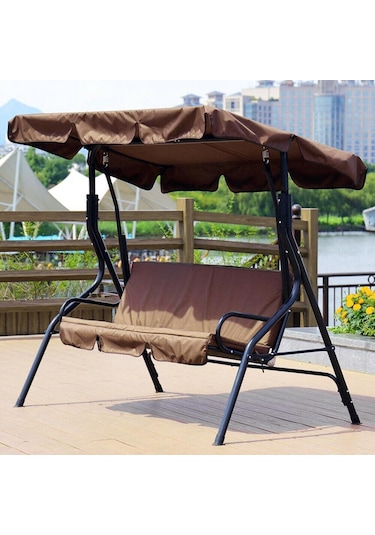 Suntek Magideal Su Geçirmez Salıncak Gölgelik Tente Seti Kahverengi