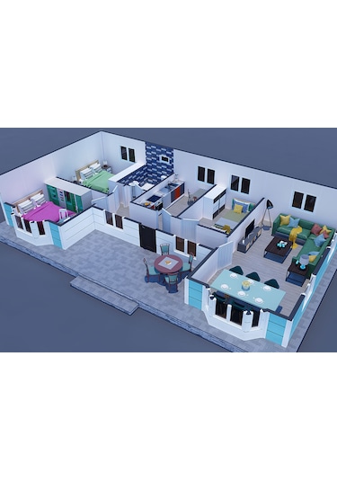 96 M² Prefabrik Ev
