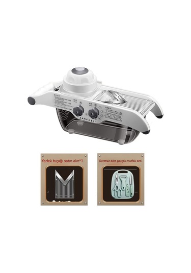 Jzcat Ev Mutfak Dilimleyici Ev Çok Fonksiyonlu Dilimleyici-gümüş Gümüş