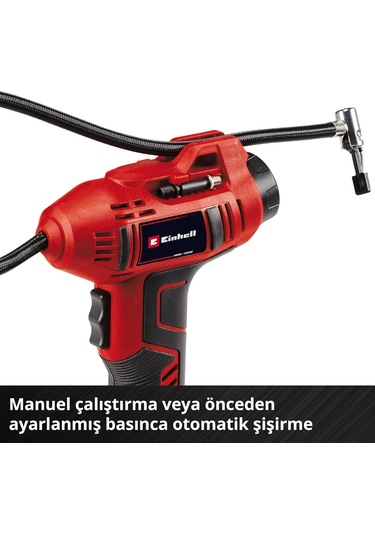 Einhell Akülü Araç Hava Kompresörü Ce-cc 18 Li + Akülü Hava Pompa