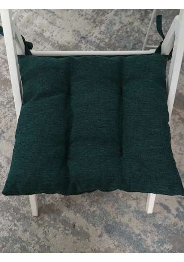 Pufiprofi Kare Sandalyeye Yastık 40x40, 2 Parçalı Takım. 360995138 Koyu Yeşil