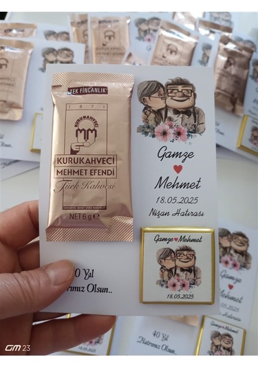 Farklı Market Nikah, Söz, Nişan Hediyesi Kahve Çikolata 7 Adet