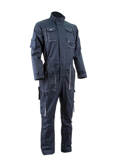 Navy Uzun Kollu Tulum Lacivert/gri