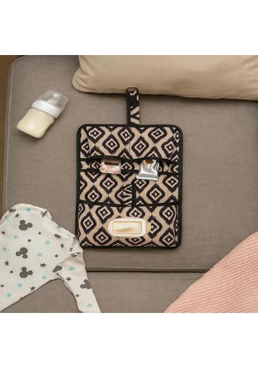 Bebek Alt Açma Bakım Çantası Çok Gözlü Islak Mendil Bez Düzenleme Organizeri Xx Bej