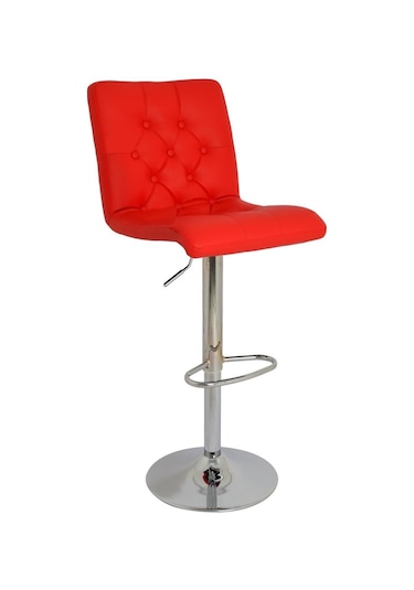 Bürocci Helen Bar Sandalyesi-Kırmızı-9519S0116 Çok Renkli