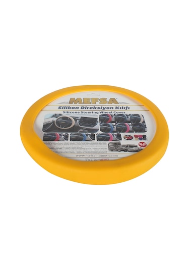 Sarı Silikon Direksiyon Kılıfı