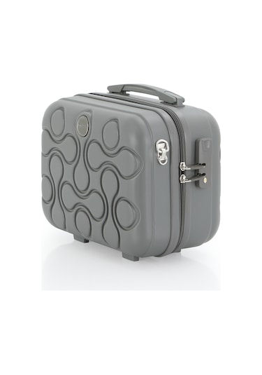 Mçs Polipropilen 3lü Valiz Seti Orta & Kabin & Makyaj V376 S23sy1000052-set 00006 Gri