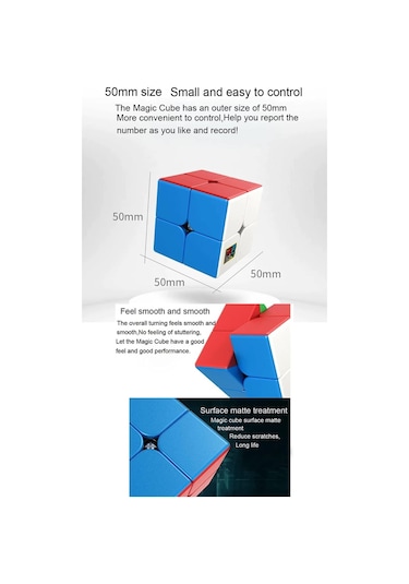 2x2 Moyu Speed Zeka Küpü Akıl Küpü Rübik Küp