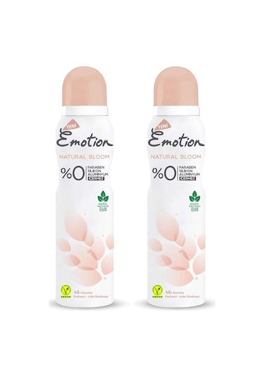 2 Adet Natural Bloom Kadın Deodorant Sprey 150 ml