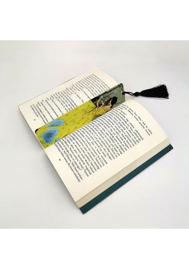 Baharın Vaadi Majorie Miller Baskılı, Püsküllü Kitap Ayracı Hediyelik Bookmark,ayraç-108