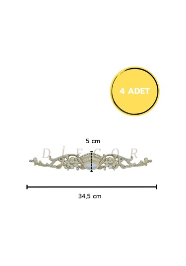 Diecor Dekoratif Polimer Patina, Mobilya, Duvar Ve Tavan Motifi Beyaz 34x10 34 X 10 Model:xa110