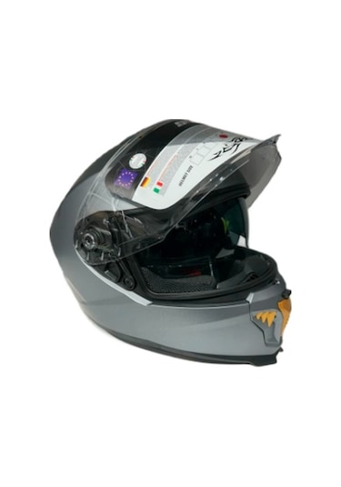 Sway Sw-865 Güneş Gözlüklü Kask Mat Gri
