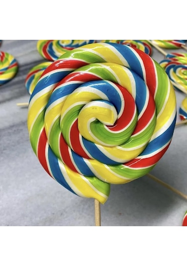 Şekeyci Büyük Yuvarlak Çubuklu Lolipop Sosyete Şekeri 20 x 28 G