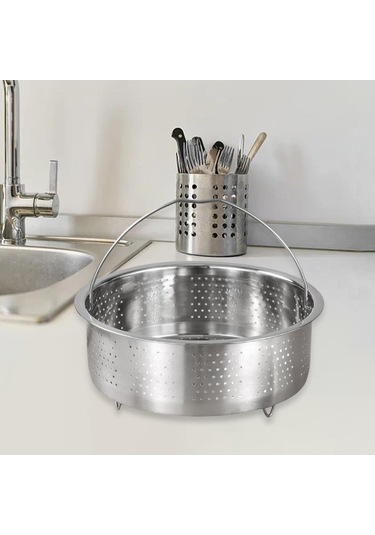 Suntek Vapur Sepeti Çok Amaçlı Yuvarlak Paslanmaz Çelik 20-santimetre